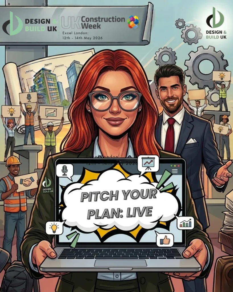 Pitch Your Plan: Live poster highlighting that it will take place at UKCW on 13th May on the Culture Hub Stage
